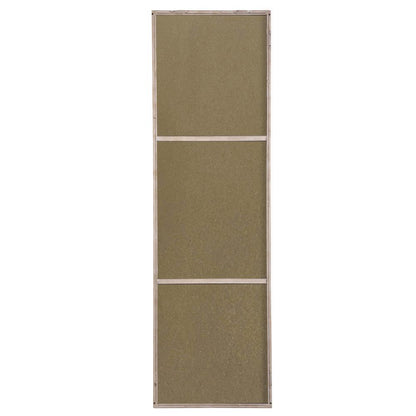 Metal frame Rectangle Mirror 18 inch Silver