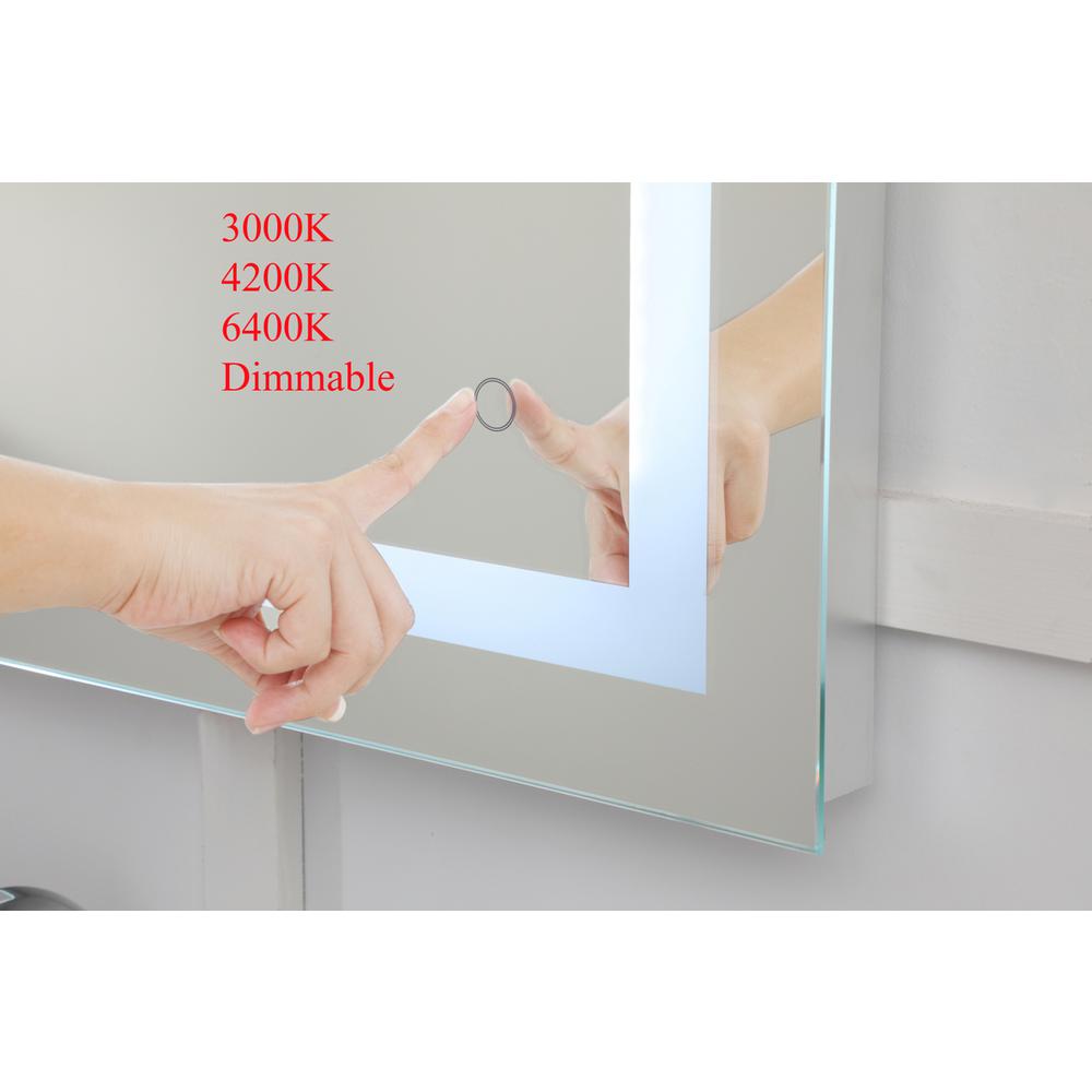Helios 30in x 36in Hardwired LED mirror