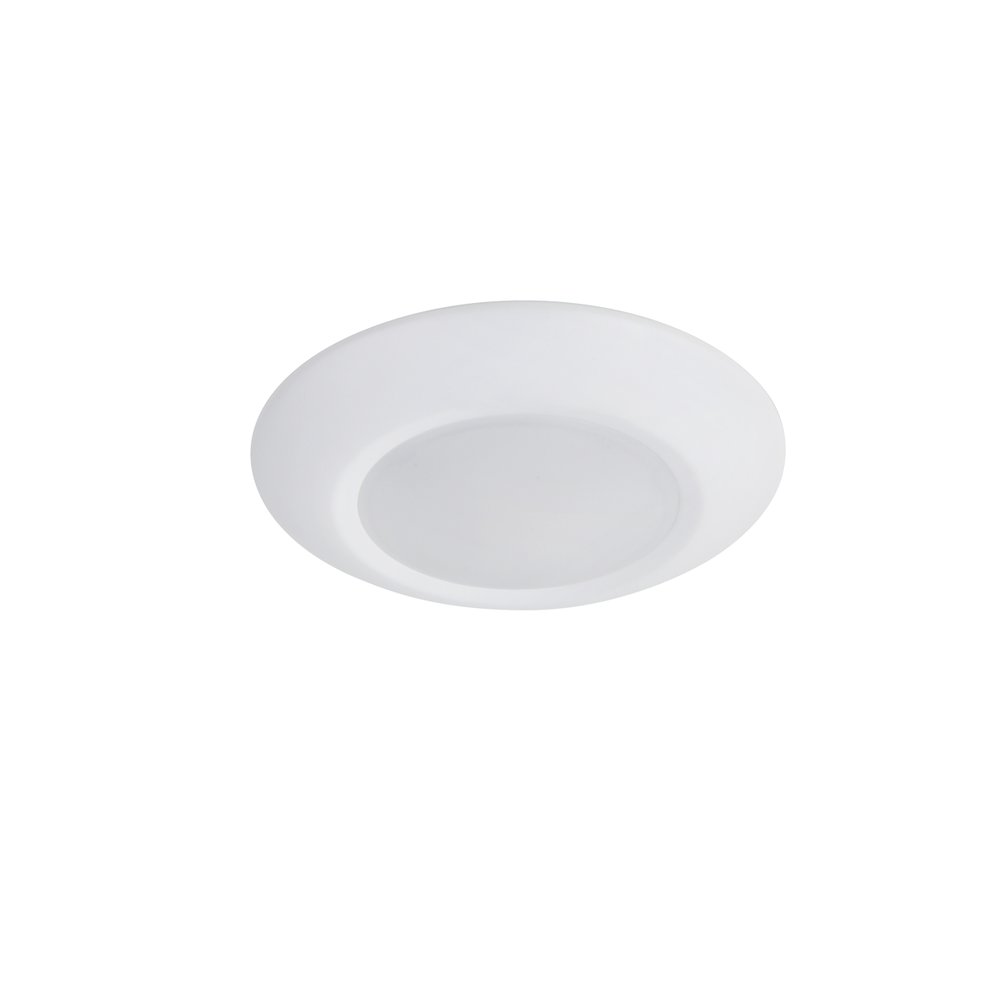 5 Inch 3000K-5000K Selectable 10W 600 Lumens Disk Light In White Pack Of 4