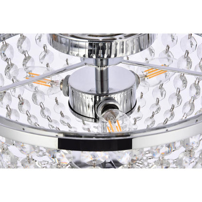Cora 13 inch flush mount in chrome