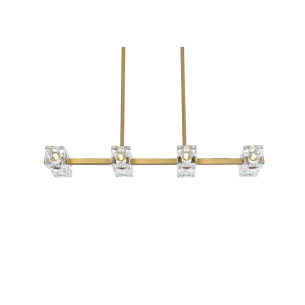 Lyra 30 inch Pendant Light in Satin Gold