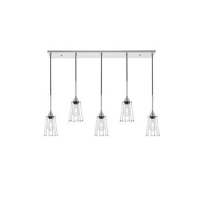 Auspice 5 Light Chrome Pendant