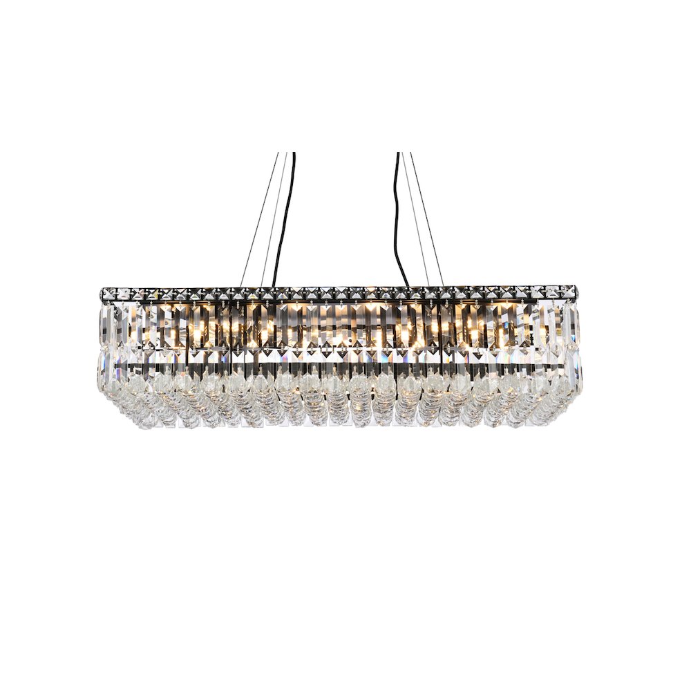 Maxime 32 Inch Black Chandelier