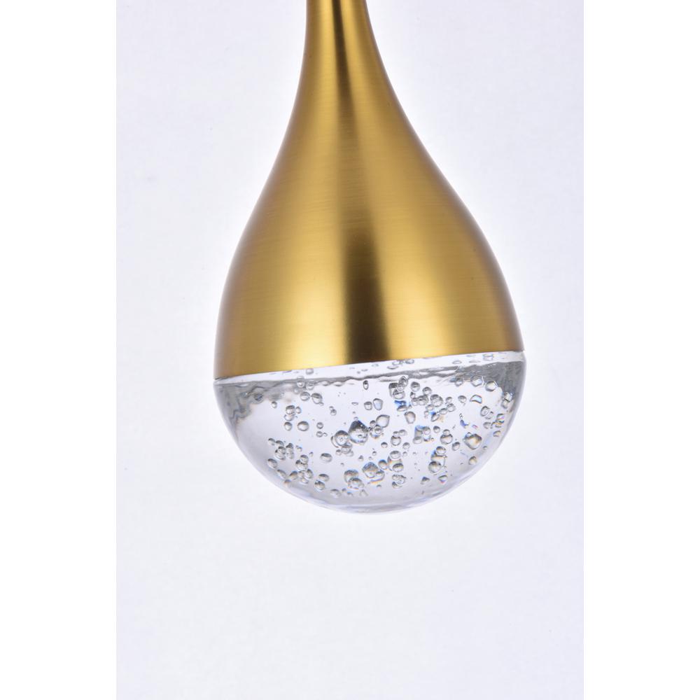 Amherst 42 inch LED chandelier in satin gold