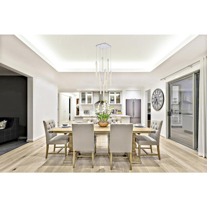 Weston 9 lights pendant in chrome