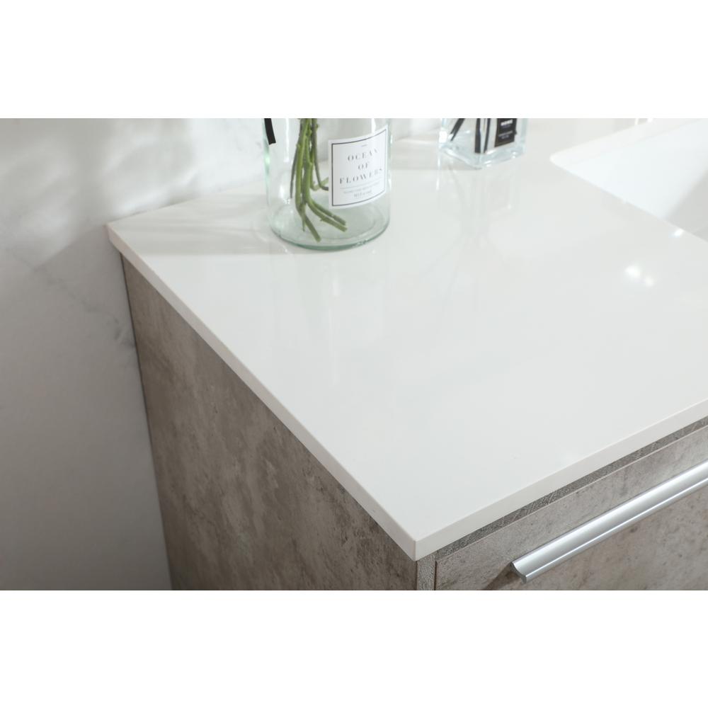 48 inch Single bathroom vanity in concrete grey