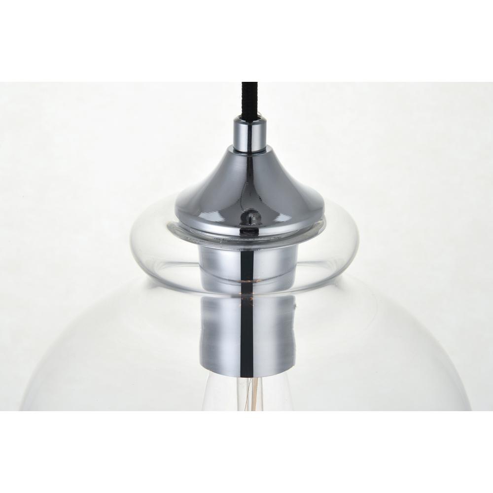 Destry 1 Light Chrome Pendant With Clear Glass