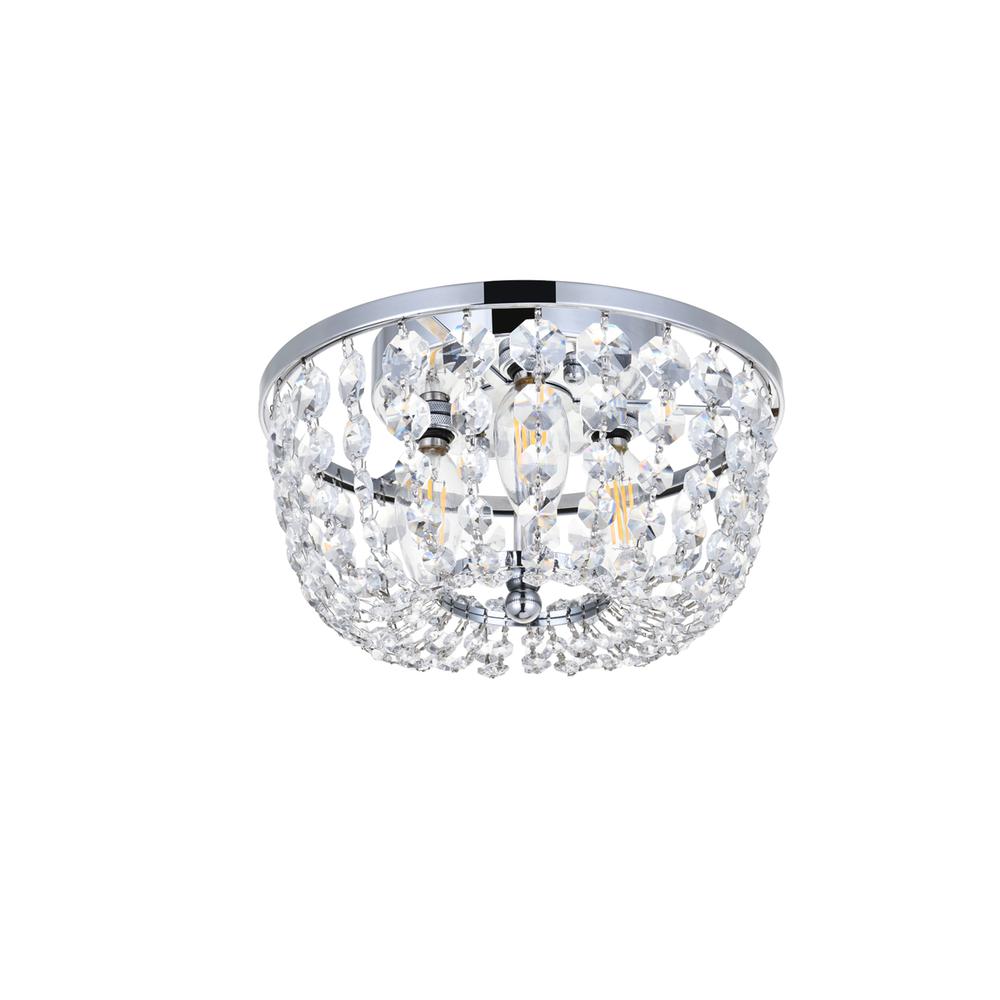 Cora 10 inch flush mount in chrome