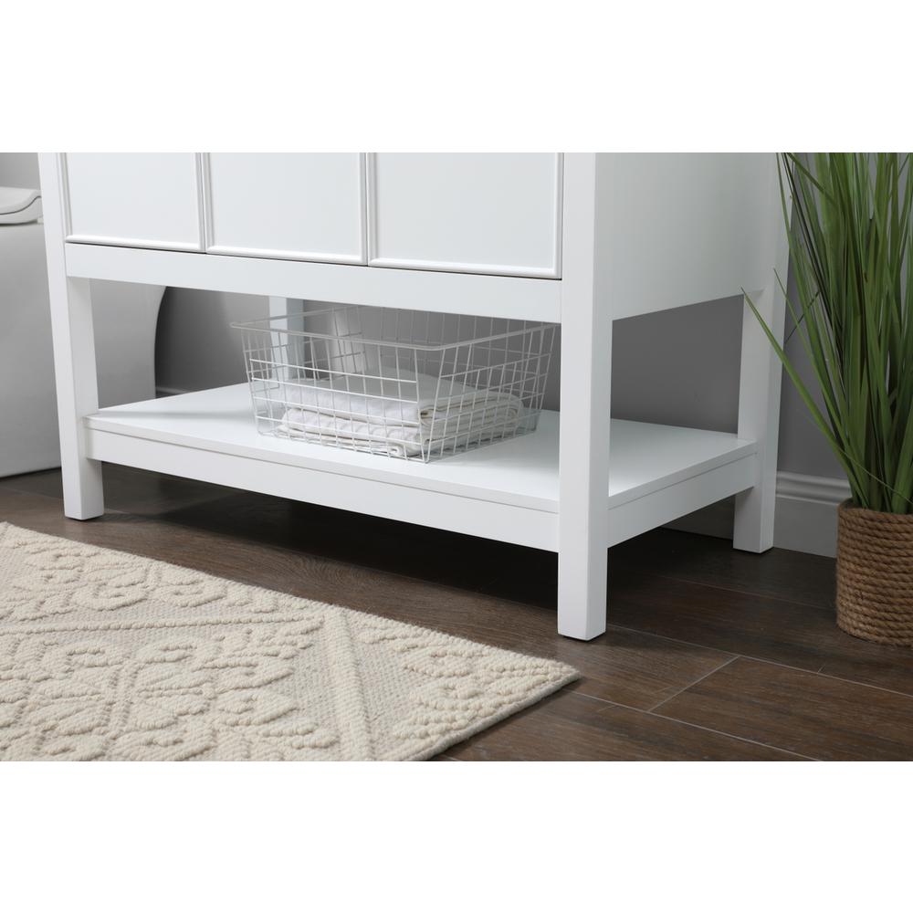 36 Inch SIngle Bathroom Vanity In White