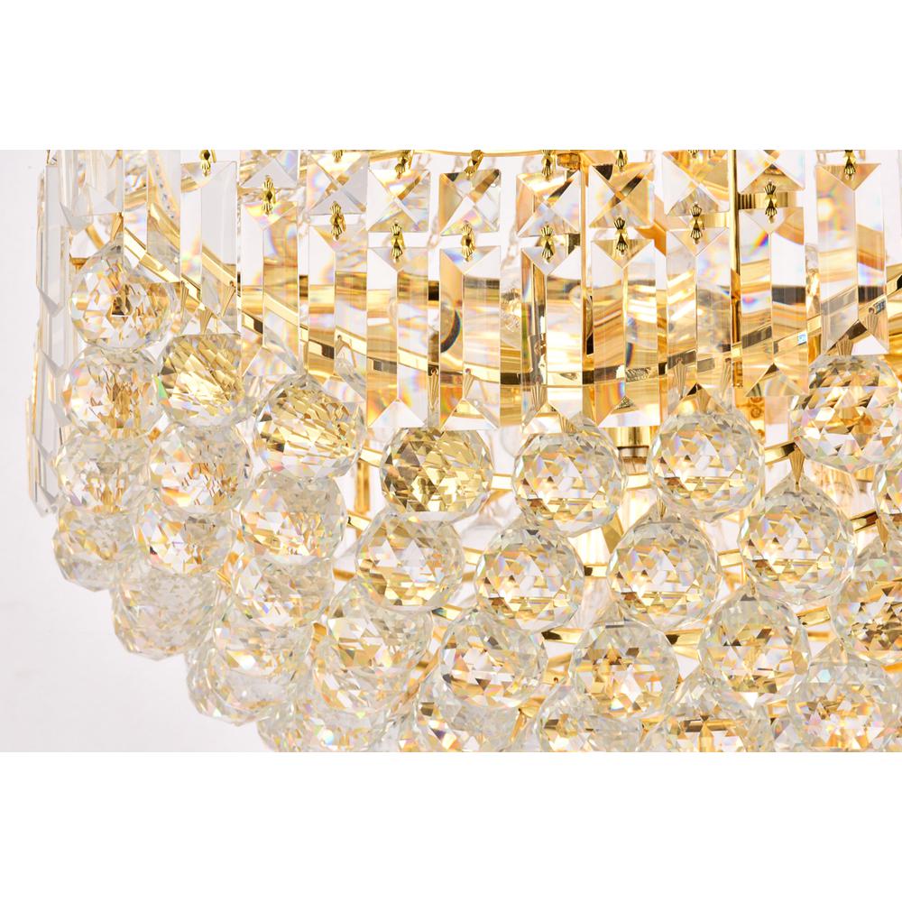 Corona 24 light Gold Chandelier Clear Royal Cut Crystal