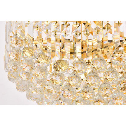 Corona 24 light Gold Chandelier Clear Royal Cut Crystal