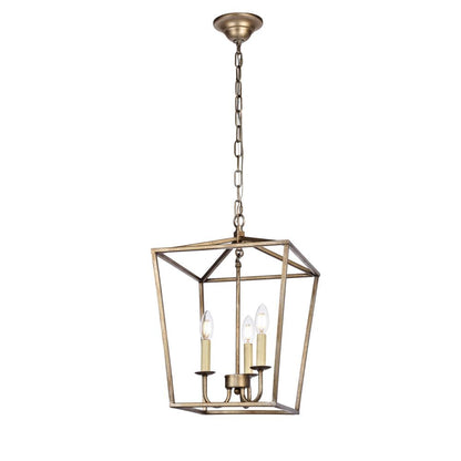 Maddox Collection Pendant D12.5 H18.25 Lt:3 Vintage Silver Finish