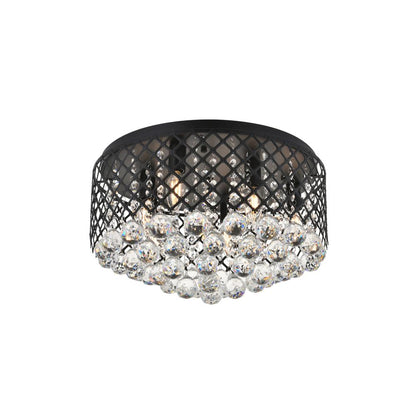 Tully 6 light Matte Black Flush Mount