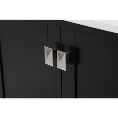 72 inch Double Bathroom Vanity in Black