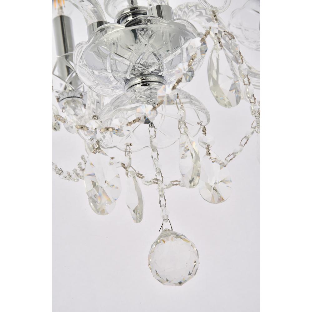 Princeton 4 light Chrome Pendant Clear Royal Cut Crystal