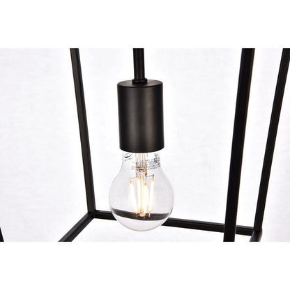 Maddox Collection Pendant D9.75 H14.5 Lt:1 Black Finish