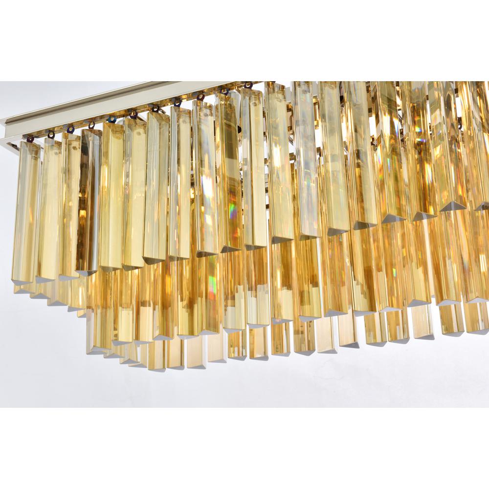 Sydney 12 light polished nickel Chandelier Golden Teak (Smoky) Royal Cut Crystal