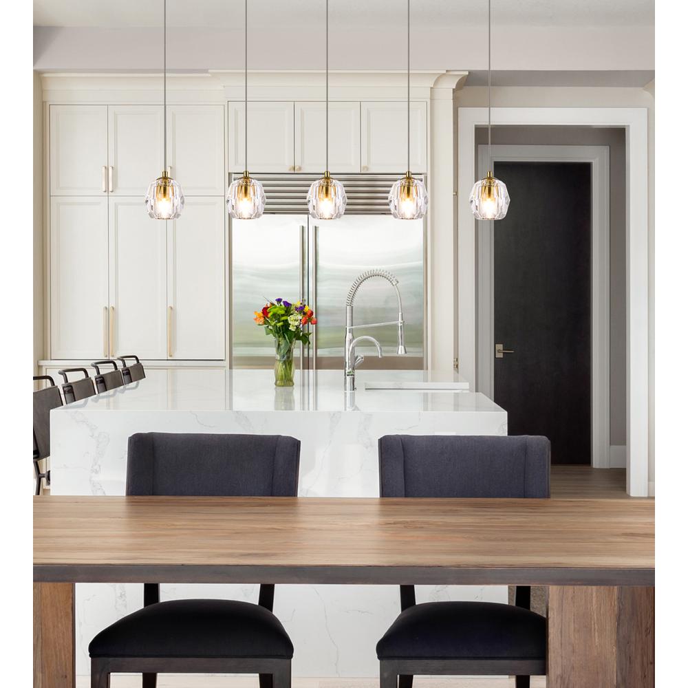 Eren 5 lights Gold pendant