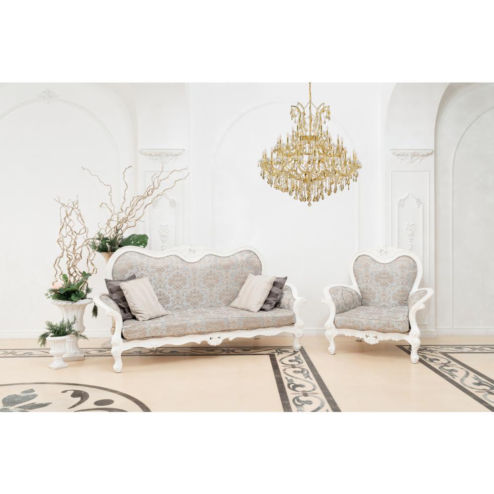 Maria Theresa 41 light Gold Chandelier Golden Teak (Smoky) Royal Cut Crystal
