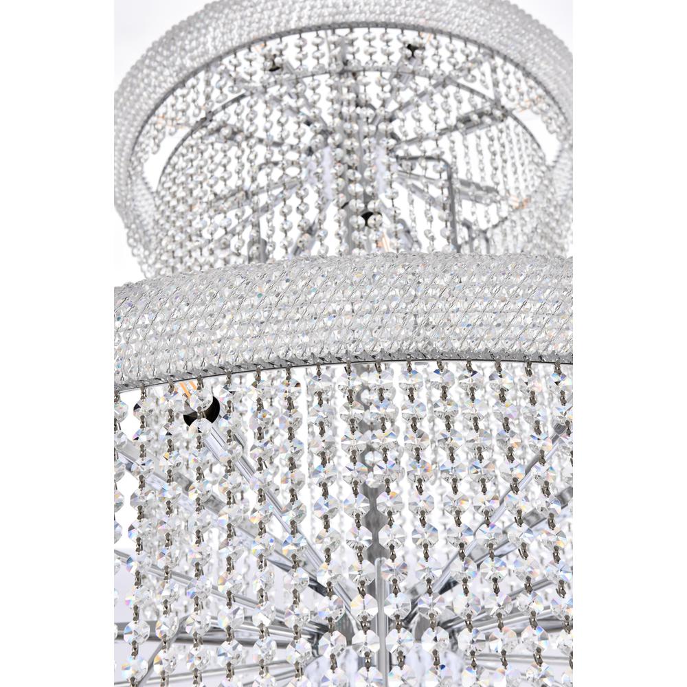 Spiral 41 light Chrome Chandelier Clear Royal Cut Crystal