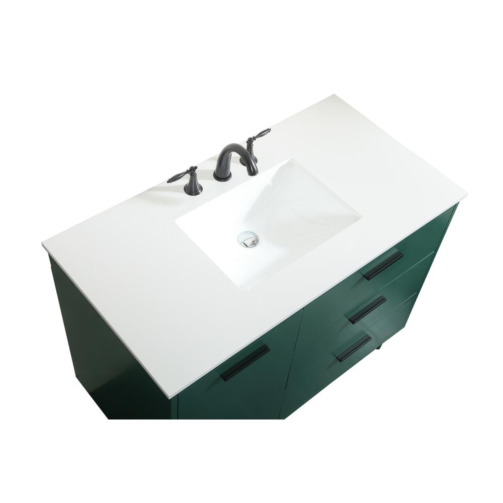 42 inch bathroom vanity in Green