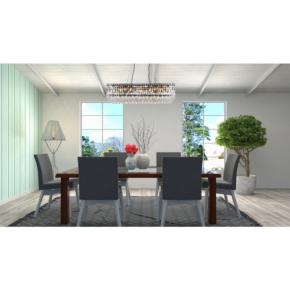 Maxime 32 Inch Black Chandelier