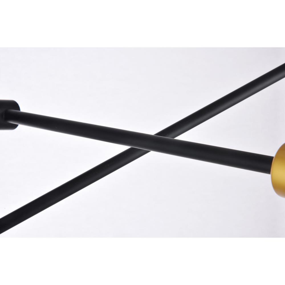 Axel 6 Lights Black Pendant