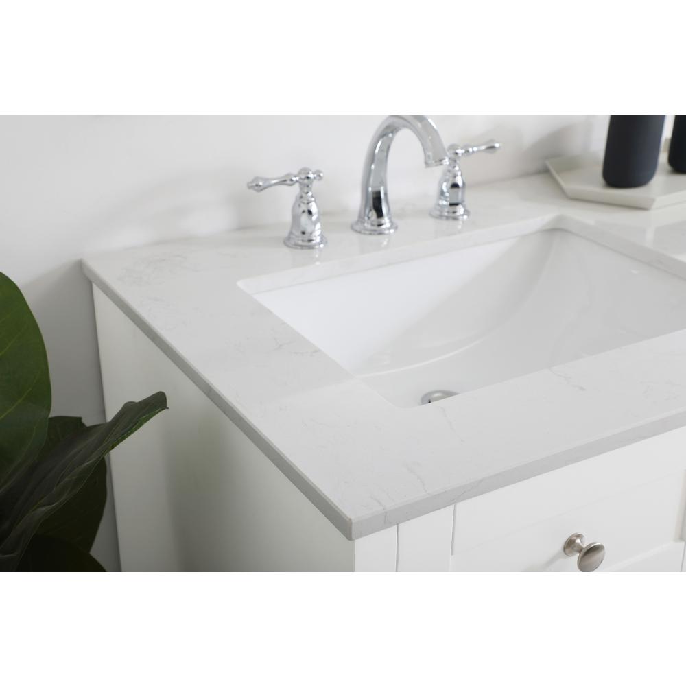 60 inch Double Bathroom Vanity in White