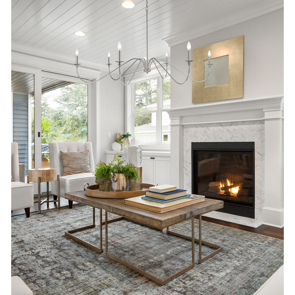Rohan 60 inch chandelier in Polished Nickel