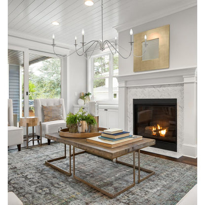 Rohan 60 inch chandelier in Polished Nickel