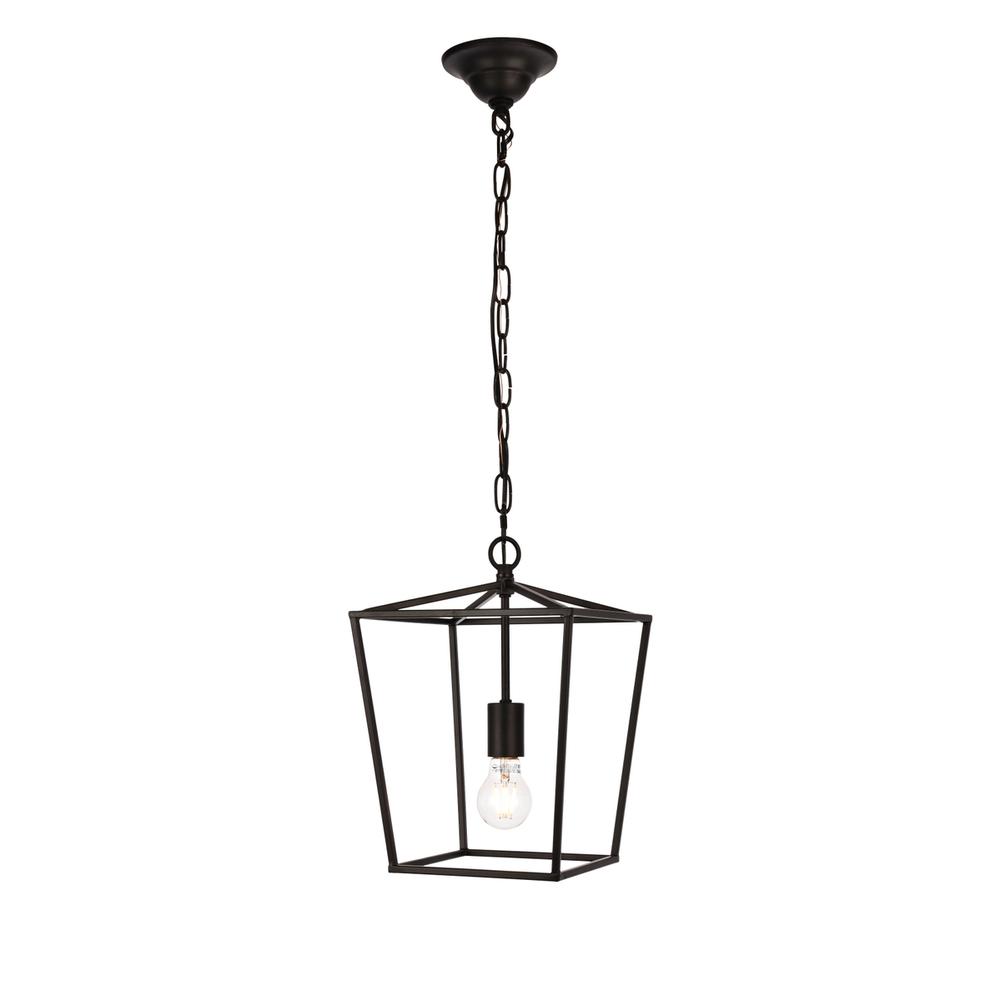 Maddox Collection Pendant D9.75 H14.5 Lt:1 Black Finish