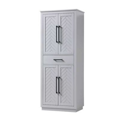 28 inch Bath Storage Cabinet in Grey