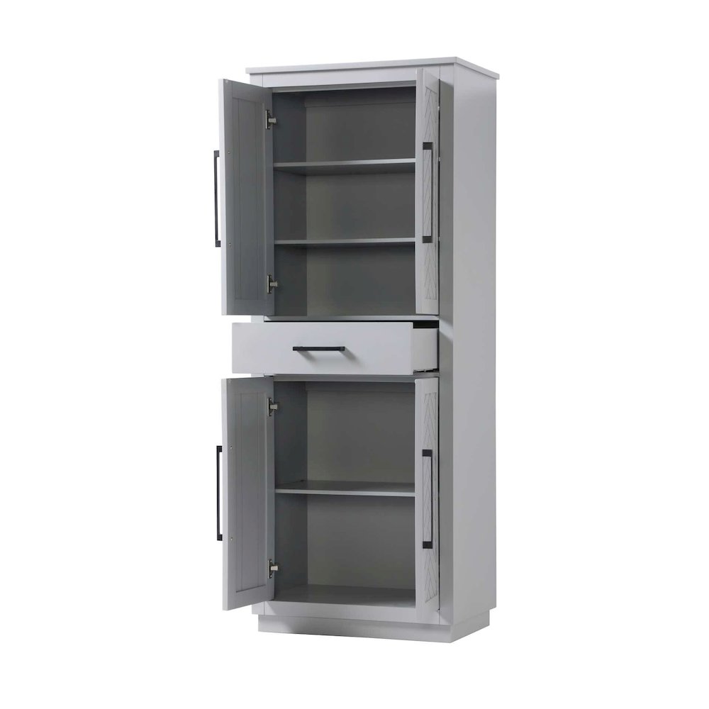 28 inch Bath Storage Cabinet in Grey
