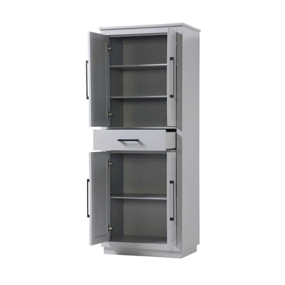28 inch Bath Storage Cabinet in Grey