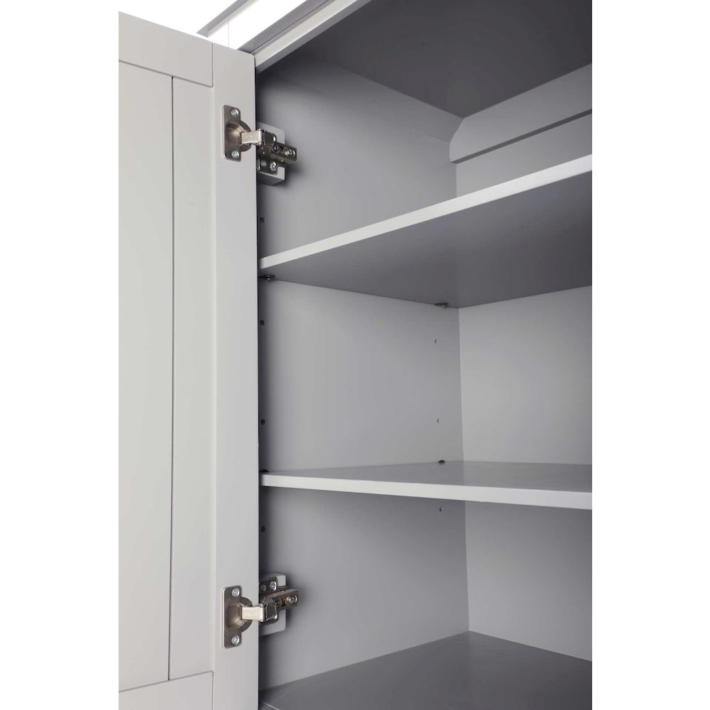 28 inch Bath Storage Cabinet in Grey