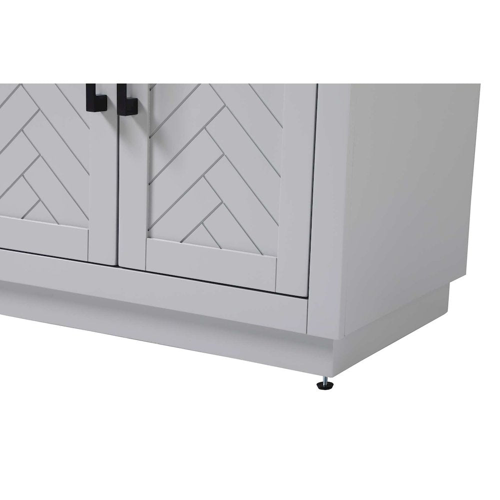28 inch Bath Storage Cabinet in Grey