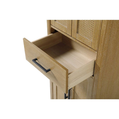 24 Inch Bath Storage Cabinet in Linen Oak