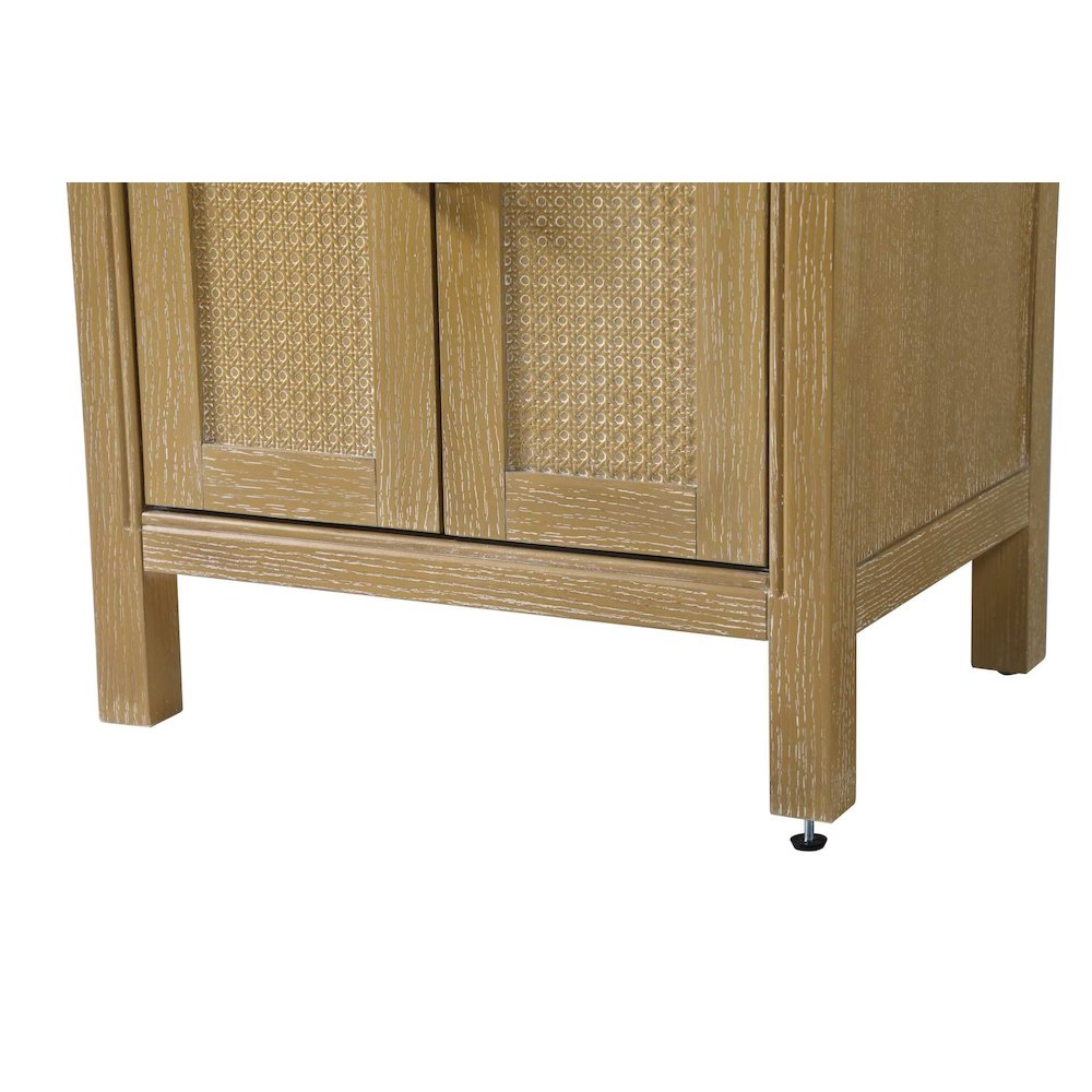 24 Inch Bath Storage Cabinet in Linen Oak