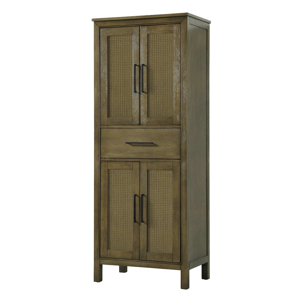 28 Inch Bath Storage Cabinet in Hazel Oak