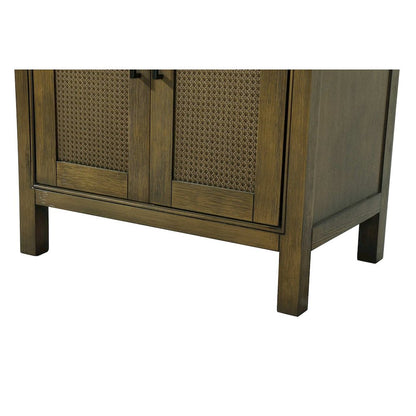 28 Inch Bath Storage Cabinet in Hazel Oak