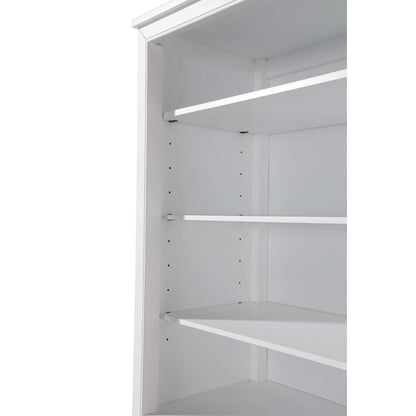 20 Inch Open Shelving Bath Storage Cabinet in White
