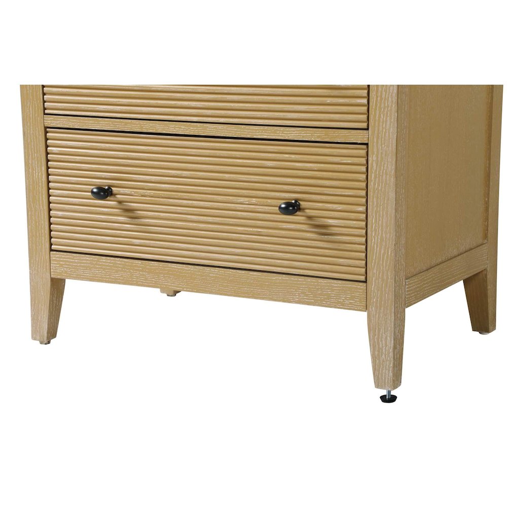 28 Inch Open Shelving Bath Storage Cabinet in Linen Oak