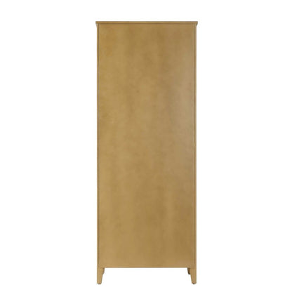 28 Inch Open Shelving Bath Storage Cabinet in Linen Oak