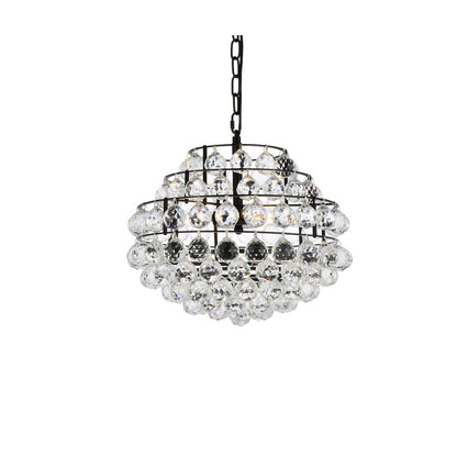 Savannah 16 inch pendant in black