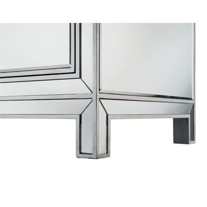 Dresser 6 drawers 60in. W x 18in. D x 32in. H in antique silver paint