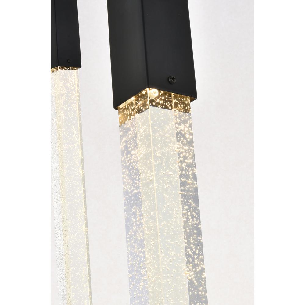 Weston 9 lights pendant in black