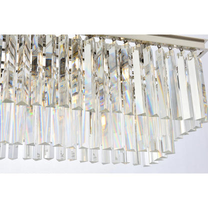 Sydney 12 light polished nickel Chandelier Clear Royal Cut Crystal