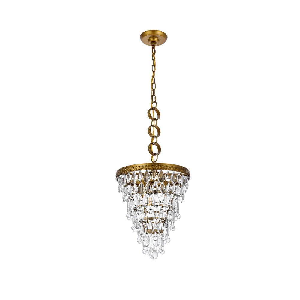 Nordic 3 lights brass pendant