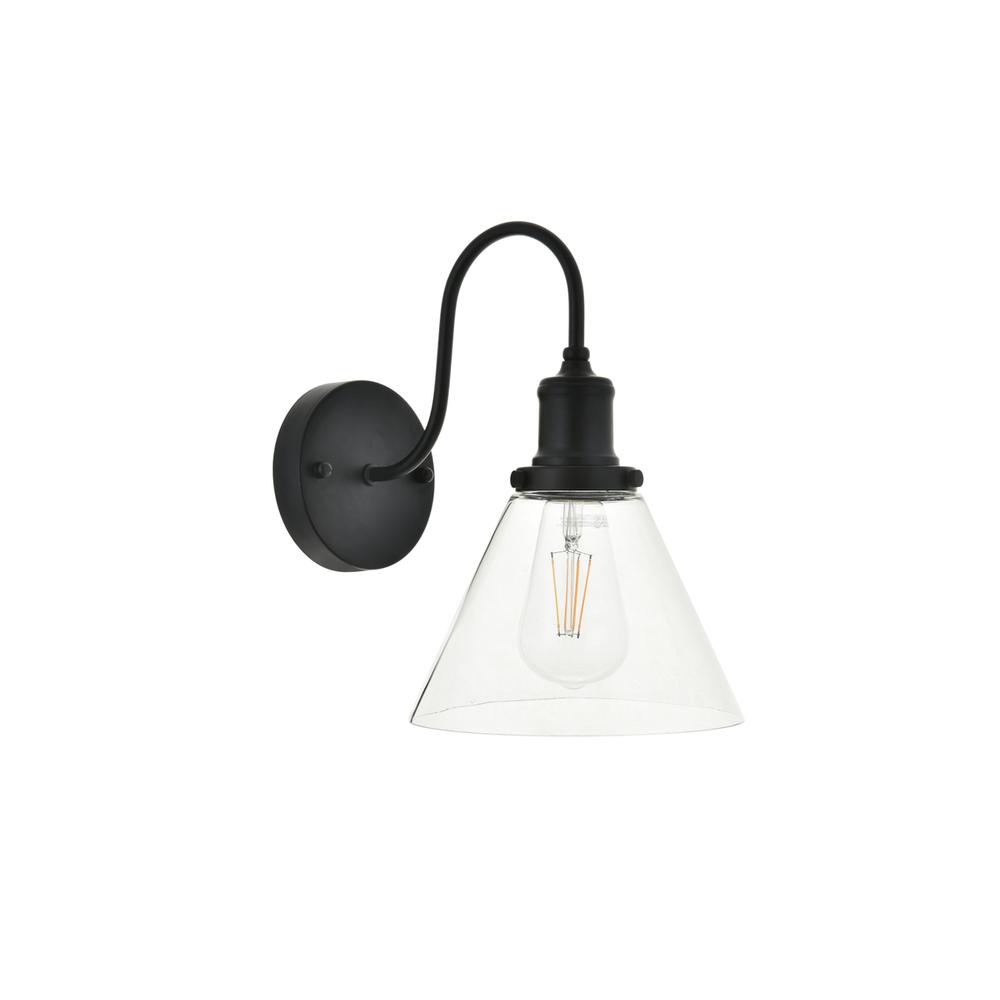 Histoire 1 light black Wall Sconce