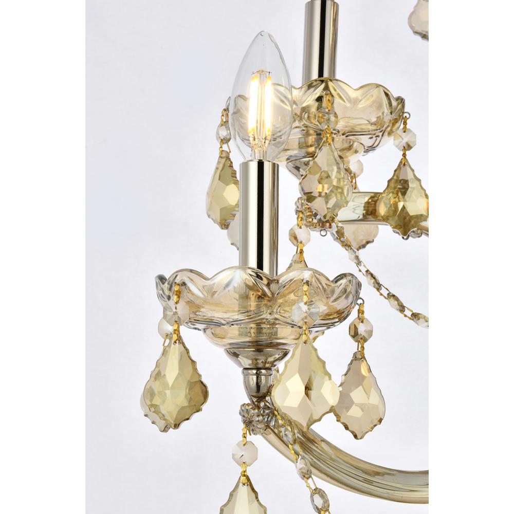 Maria Theresa 5 light Golden Teak Wall Sconce Golden Teak
